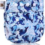One Size Dragon Fruit Pocket Diaper: Handmade Reusable Birth to Potty Toddler Boy or Girl Water Resistant Cloth Diaper with 1 Bamboo Inserts, Baby QUOKKA ?